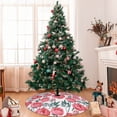 thumbnail image 7 of Yiaed Rose Flowers Print Christmas Tree Skirt , Tree SkirtsTree Mat for Christmas Winter Holiday Indoor Decorations-36", 7 of 7