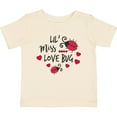 thumbnail image 3 of Inktastic Lil Miss Love Bug with Lady Bug and Hearts Girls Baby T-Shirt, 3 of 5