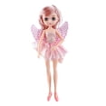 thumbnail image 2 of Muñeca de moda de 8 pulgadas, mini figuras de princesas, muñecas articuladas, muñecas ángeles para muñecas Rosa, 2 of 9