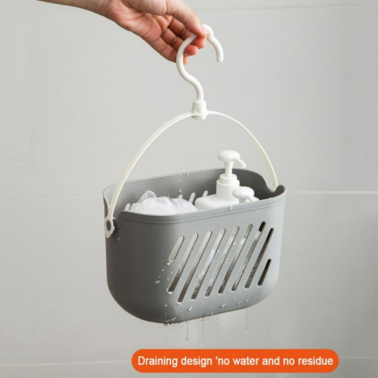 Plastic Storage Hanging Baskets Bathroom Washing Toiletries Shower Organizer.KE