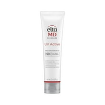 EltaMD UV Active Mineral Sunscreen with Zinc Oxide, Water Resistant Sunscreen SPF 50  Up to 80 Minutes, for Face and Body, 3.0 oz Tube