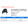 thumbnail image 2 of Rear Engine Mount - Compatible with 1993 - 1997 Geo Prizm 1.6L 4-Cylinder 1994 1995 1996, 2 of 2