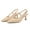 Nude, variant on Women's Slingback Kitten Heel Closed Pointed Toe Dress Pumps Shoes for Women Comfortable Low Heeled Sandals Wedding Party Pumps