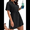 thumbnail image 3 of Traje de Baño para Mujer, con Botones, para Playa, Bikini, Color Negro, Talla L, 3 of 6