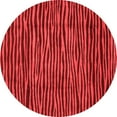thumbnail image 1 of Ahgly Company Indoor Round Abstract Red Modern Area Rugs, 3' Round, 1 of 4