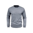 thumbnail image 2 of Frontwalk Men's Tops Long Sleeve T Shirts Waffle T-shirt Mens Regular Fit Basic Tee Crew Neck Pullover Light Grey XL, 2 of 7