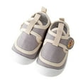 thumbnail image 2 of Baby Walking Shoes Non Slip And Toddler Children Shoes Soft Sole Baby Shoes Breathable Cartoon Girls And Boys Canvas Shoes Grey 15 Months-18 Months, 2 of 2