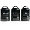 thumbnail image 1 of Designs Airtight Kitchen Canister Decorations with Lids, Metal Rustic Farmhouse Country Decor Containers for Sugar Coffee Tea Storage, 1 of 6