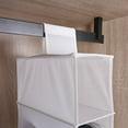 thumbnail image 5 of Mainstays 10 Shelf Hanging Closet Storage Shoe Organizer for Shoes, Non Woven, Arctic White, 5 of 9