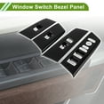 thumbnail image 5 of Unique Bargains 4 Pcs Window Switch Bezel Cover Door Control Switch Panel Trim for Honda CRV 2023-2025 Plastic Black, 5 of 6
