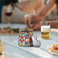 thumbnail image 5 of Yayeee Ashtray with Lid for Cigarette Smokeless Stainless Steel Home Ash Holder, Whimsical Floral, 5 of 7
