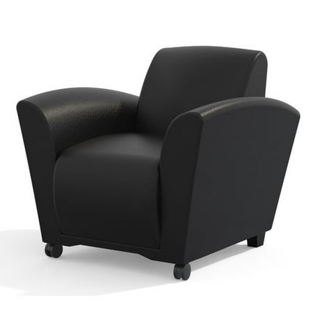 Omnia Furniture Leather Santa - Mayline Group Santa Cruz Mobile Leather Lounge Chair