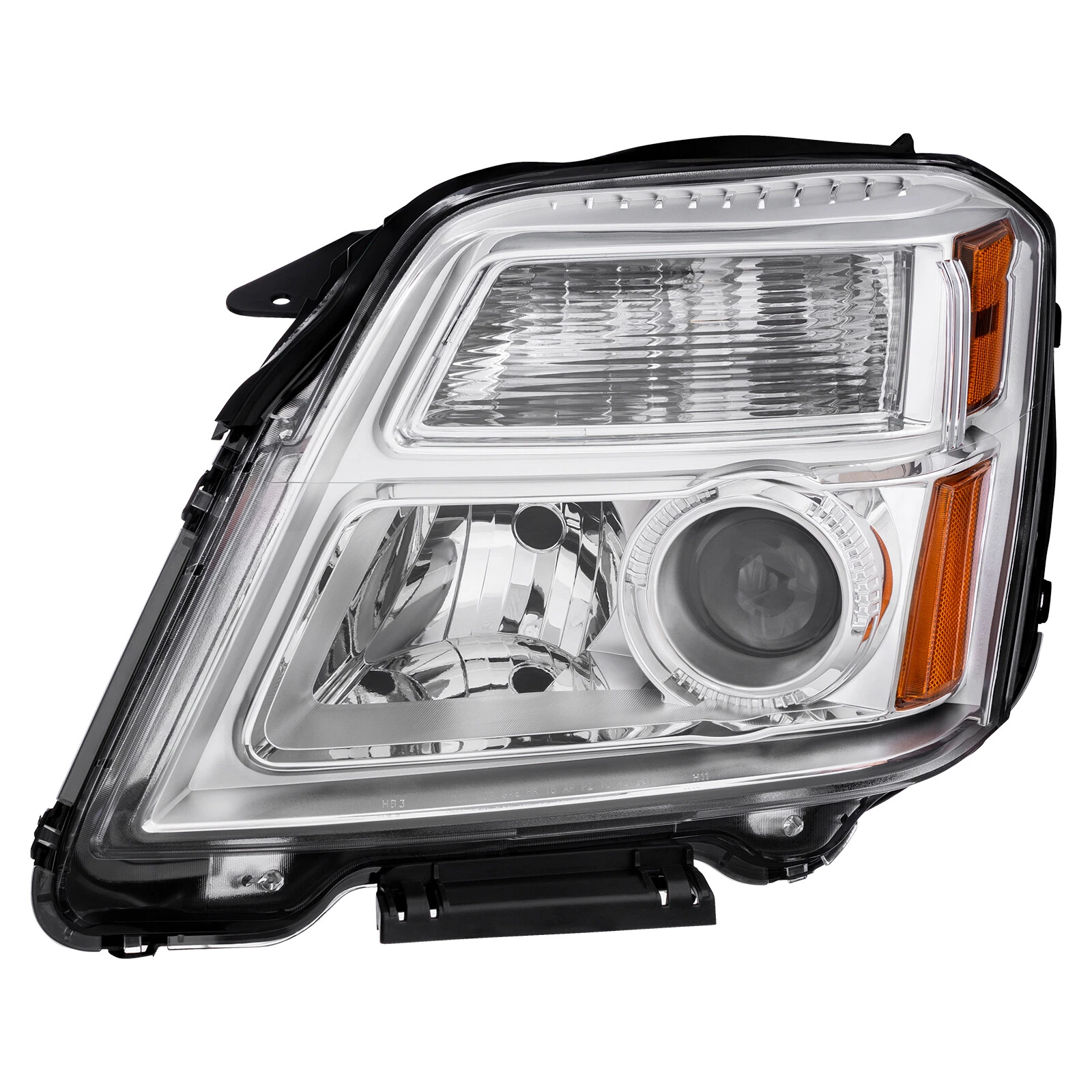 MOSTPLUS 2PCS Chrome Headlights Headlamp Assembly for 2010-2015 GMC Terrain SIE/SLT