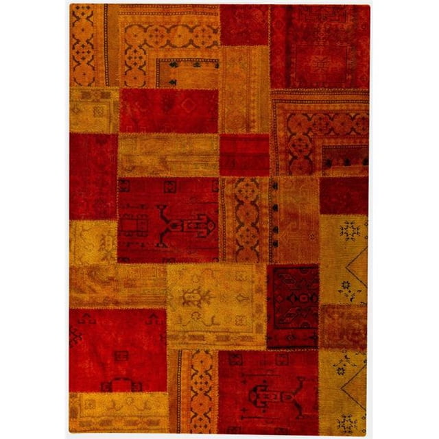 M.A. Trading MTVRENROE052076 62 x 10 Hand Knotted Contemporary Rug - Red/Orange