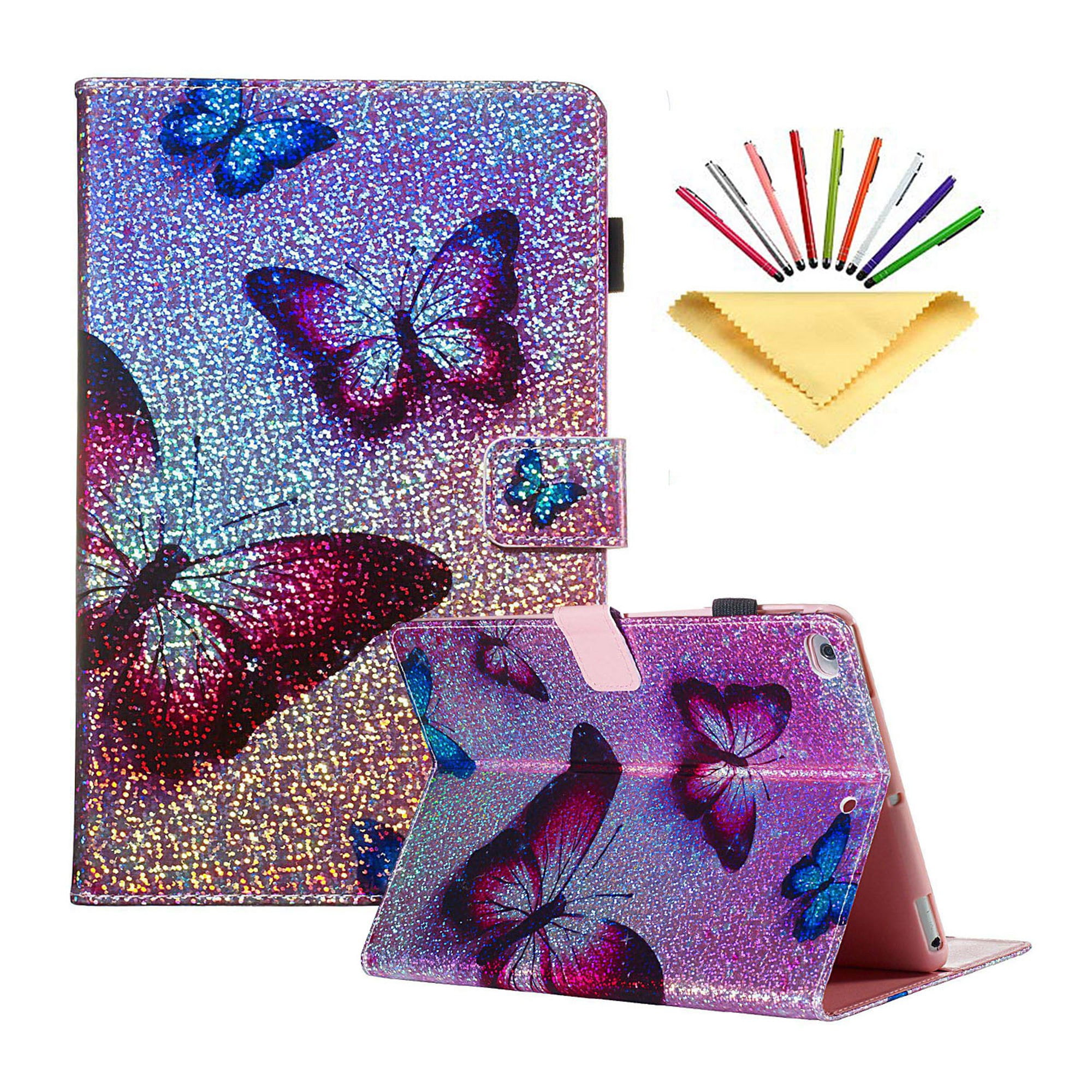 iPad 6th/5th Gen 9.7 Wallet Case, iPad Air 1 & 2 Case, Dteck Glossy