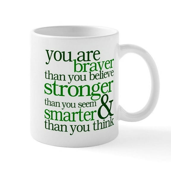 CafePress - You Are Stronger Than You Seem Mug - 11 oz Ceramic Mug - Novelty Coffee Tea Cup