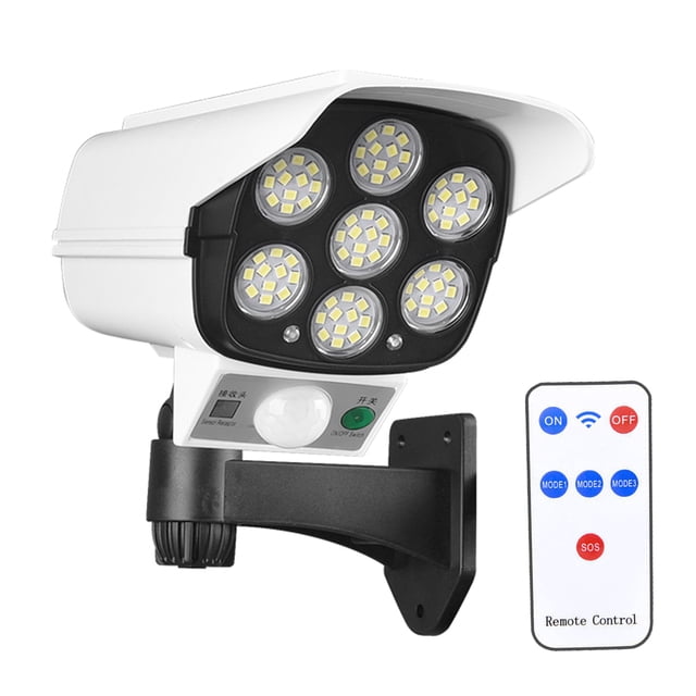 Luces solares LED IP65 a prueba de agua Cámara de vigilancia falsa Seguridad humana