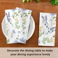 thumbnail image 6 of Coolnut Set of 4 Lavender Wildflowers Satin Napkin Square 20 Inches Table Napkins Soft Smooth Decorative Napkins for Wedding Banquet Party Decoration, 6 of 6