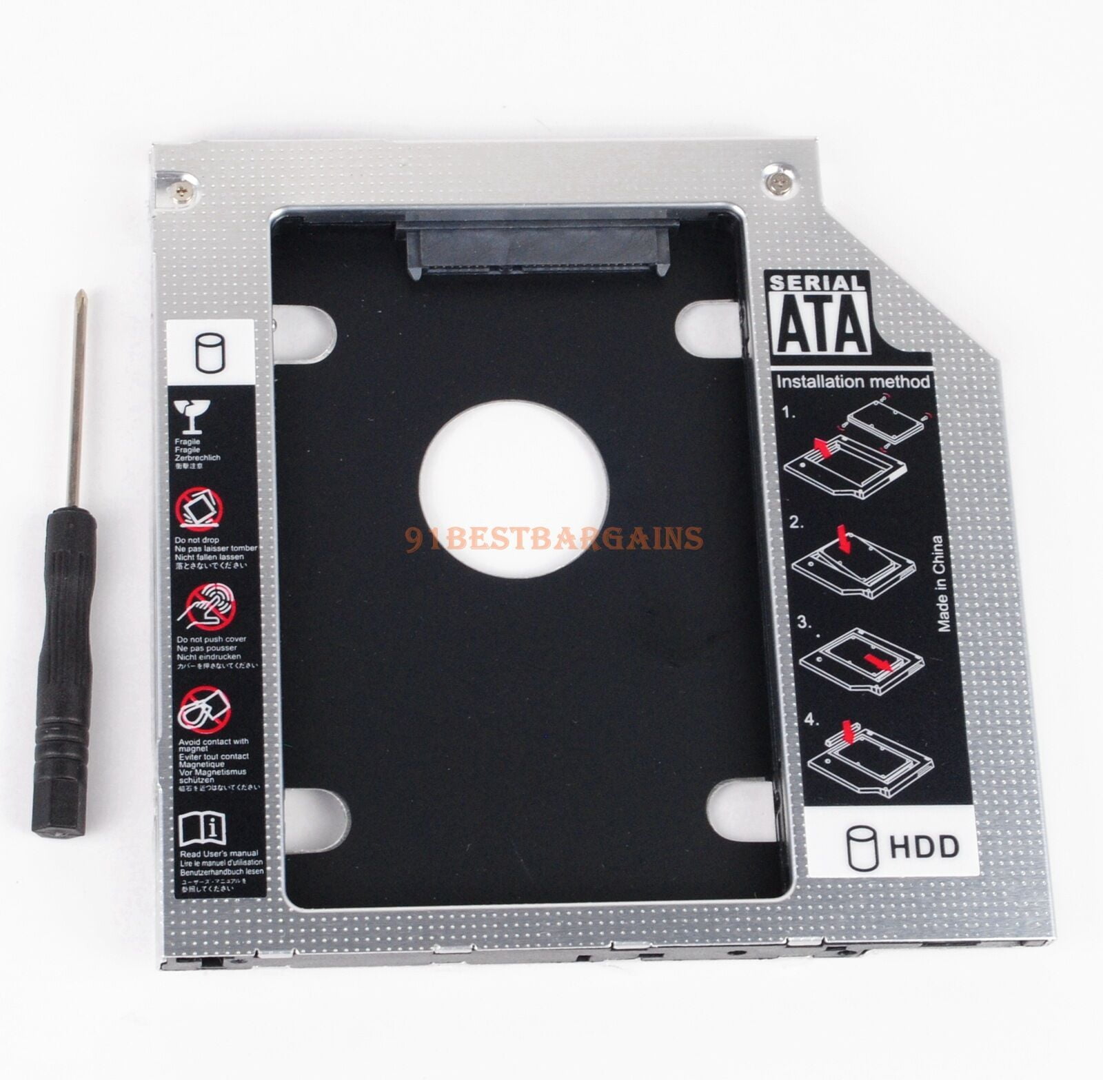 2nd Hard Drive HDD SSD Caddy for Toshiba Satellite P50 P50-A P50-B P50-C Series 