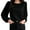 87#Black, variant on Women's Sweaters Women's Blouse Soft Puff Long Sleeve Shirt Tops Lightweight O Neck Tunic Tops For Spring Fall S 5XL