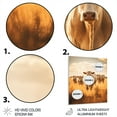 thumbnail image 3 of Designart "Serene Pastoral Cattle II" Cattle Metal Wall Decor, 3 of 5