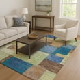 thumbnail image 7 of Addison Rugs Mayfield Premium Machine Washable Traditional Geometric Blue Rectangle Rug, 3' x 5', 7 of 7