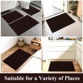 thumbnail image 5 of Vaukki 3 Piece Bathroom Rugs Set, Chenille Ultra Soft Non Slip Absorbent Bath Mats, Quick Dry Machine Washable Shaggy Bath Rugs with Contour Mat, Brown, 5 of 10
