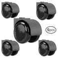 thumbnail image 2 of 2 Inch Black Silent Stemless Caster - Replacement Chair Wheels For Office Chairs - niture Casters - 5pcs, 2 of 5