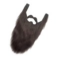 thumbnail image 1 of Soidarity Barbas postizas fáciles de usar para disfraces de Halloween Aplicaciones amplias y bien pensadas Amplia escala Cuidado del cabello Gris 40x21cm, 1 of 6