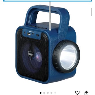 Jensen JEP-175 Portable Bluetooth Speaker with FM Radio & USB