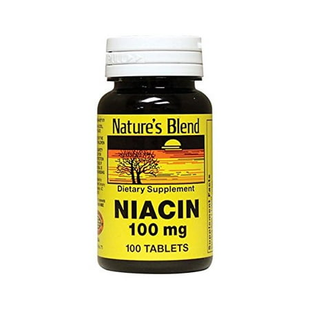 Nature's Blend Niacin 100mg Tablets, 100ct