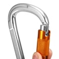 thumbnail image 3 of 25KN Locking Gate Carabiner Certified Auto Lock Carabiner Outdoor D-ring Buckle Climbing Rappelling Canyoning Hammock Locking Clip, 3 of 7