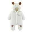 thumbnail image 2 of Herrnalise Baby Infant Boys Girls Snowsuit Winter Hooded Footed Warm Jumpsuit Outerwear for 0-24 Months Flash picks, 2 of 7