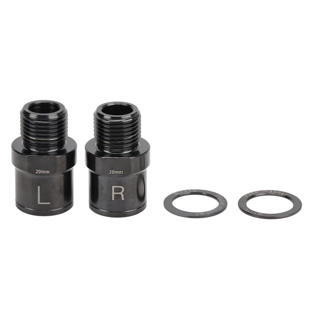 Spacer Extensions Bike Pedal Extender Alloy Bicycle Pedal Extended Spindle For Mountain Bike 20mm Black