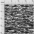 thumbnail image 2 of oneOone Polyester Spandex Black Fabric Asian Japanese Wave Dress Material Fabric Print Fabric By The Yard 56 Inch Wide, 2 of 4
