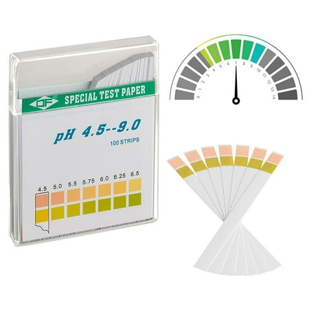 Bandelette de test de valeur pH 100 pièces Ph 4,5,9 Indicateur d'aquariums  d'eau potable