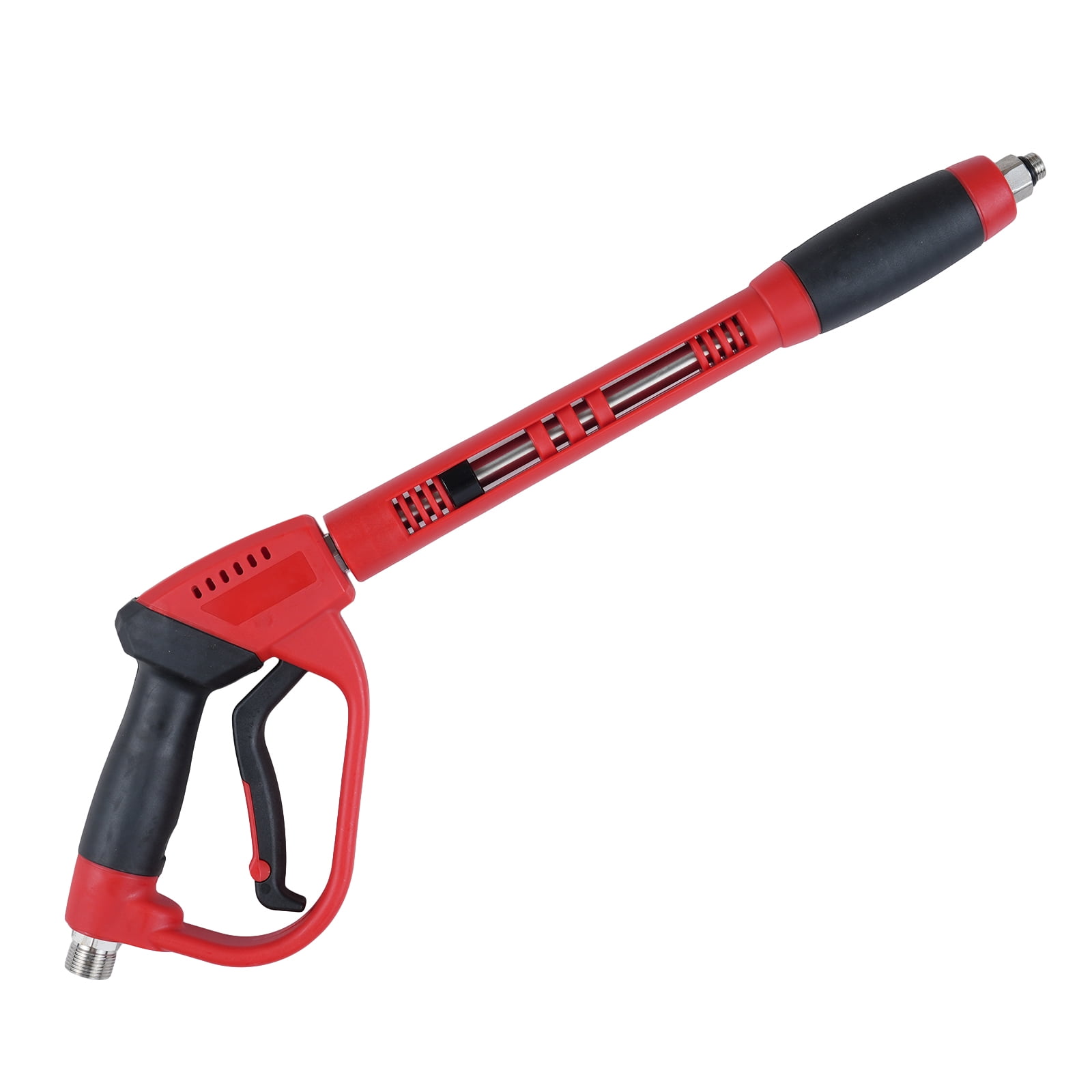 NFTIGB Pressure Washer Gun 5000 PSI Powerful Washing Tool 40 inches / 101.6 cm Length 1/4 inch Quick Connect with M22 Hose Connector 5 Nozzle Tips Tip Holder Safety Lock
