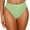 Mint Green, variant on Miqool Women's High Waisted Bikini Bottoms Full Coverage Bathing Suit Bottoms Tummy Control Swim Bottoms Swimsuit Briefs