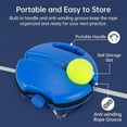 thumbnail image 6 of Tennis Trainer Rebounder Baseboard with String Ball, Solo Practice Equipment for Kids Adults, Portable Self Training Gear in Court, Beginner Workout Gifts, Single Player Exercise, 6 of 8