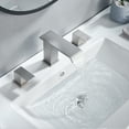 thumbnail image 2 of WB-03108BN Square Widespread 2-handle Bathroom Faucet with Drain Assembly, 2 of 4