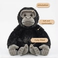thumbnail image 3 of Simulation Chimpanzee Plush Toy Realistic Gorilla Stuffed Animal Soft Safari Doll Gift Home Decor, 3 of 7