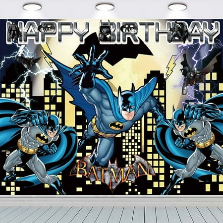 Batman Bat Man Background Taspestry Post Banner Backdrop Party Supplies Wall Decor