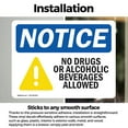 thumbnail image 3 of (2 Pack) No Drugs No Alcoholic Beverages Allowed OSHA Notice Sign, 3 of 7