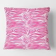 thumbnail image 2 of Designart Glamour Zebra Animal Pattern' Mid-Century Modern Throw Pillow - 16x16, 2 of 2