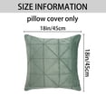 thumbnail image 6 of Unique Bargains Pack of 2 Luxury 3D Diamond Velvet Throw Pillow Covers Light Blue, 6 of 6
