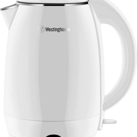 

Electric Cordless Kettle - Crafted With 1.8L Capacity Double Wall Housing Auto Shutoff Stainless Steel Interior Concealed Heating Element And 360° Swivel Base And Cord Storage (White)
