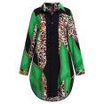 thumbnail image 3 of VONDA Women's Long Sleeve Lapel Vintage Floral Print Blouse Tops Irregular Hem Shirts, 3 of 9