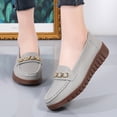 thumbnail image 3 of Women's Casual Loafers Slip On Leather Shoes Lightweight Walking Shoes Moccasins Classic Penny Loafer Flats Boat Shoes, 3 of 10