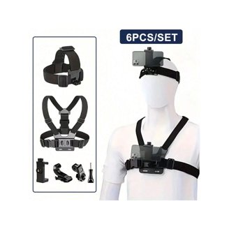Tekcam Action Camera Head Strap Chest Harness Belt Mount for Gopro 