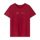 thumbnail image 1 of Camiseta para mujer de verano suave básica para caminar, vacaciones, trabajo, vacaciones, calle Rojo, 1 of 7